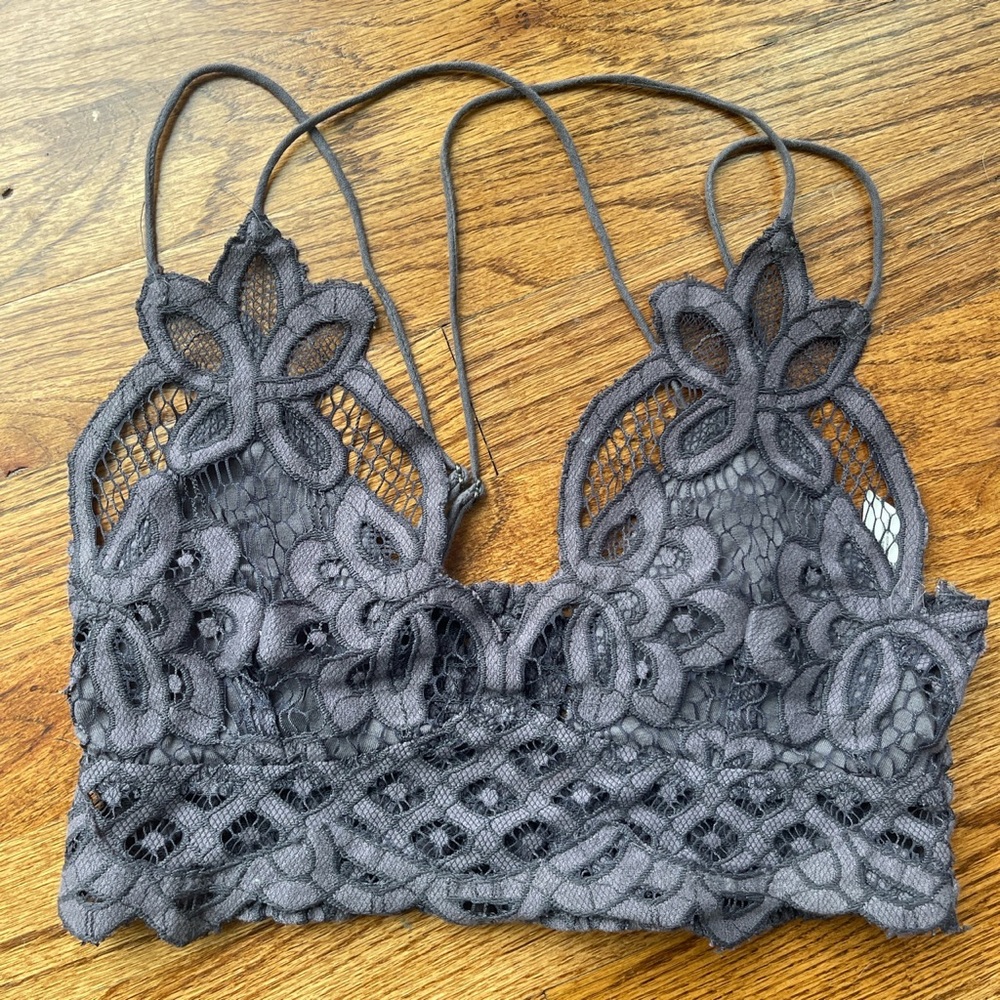 Free people bralette dark grey/purple
